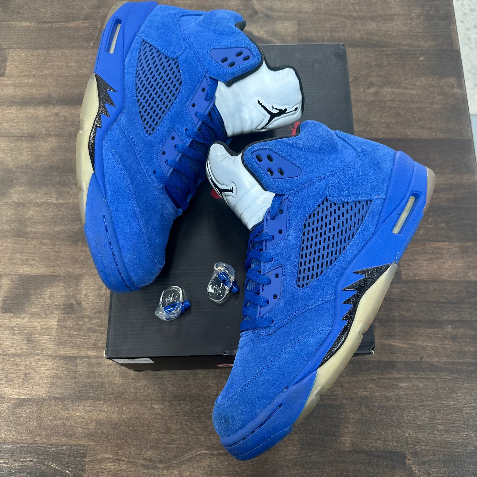Blue Suede Jordan 5 (USED, No Box)
