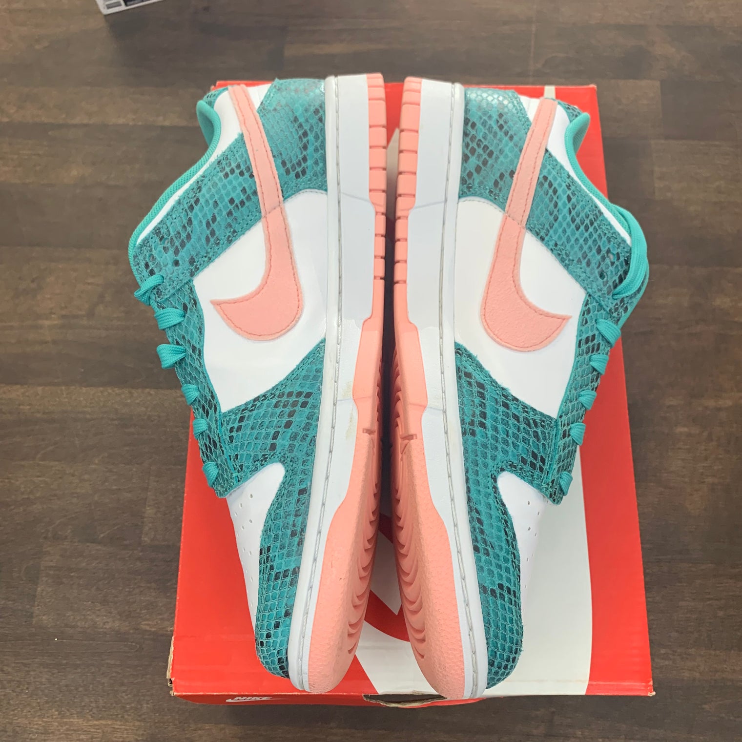 Teal Snake Dunk Low (USED)