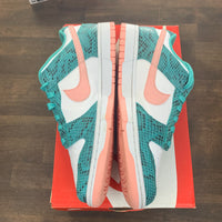 Teal Snake Dunk Low (USED)