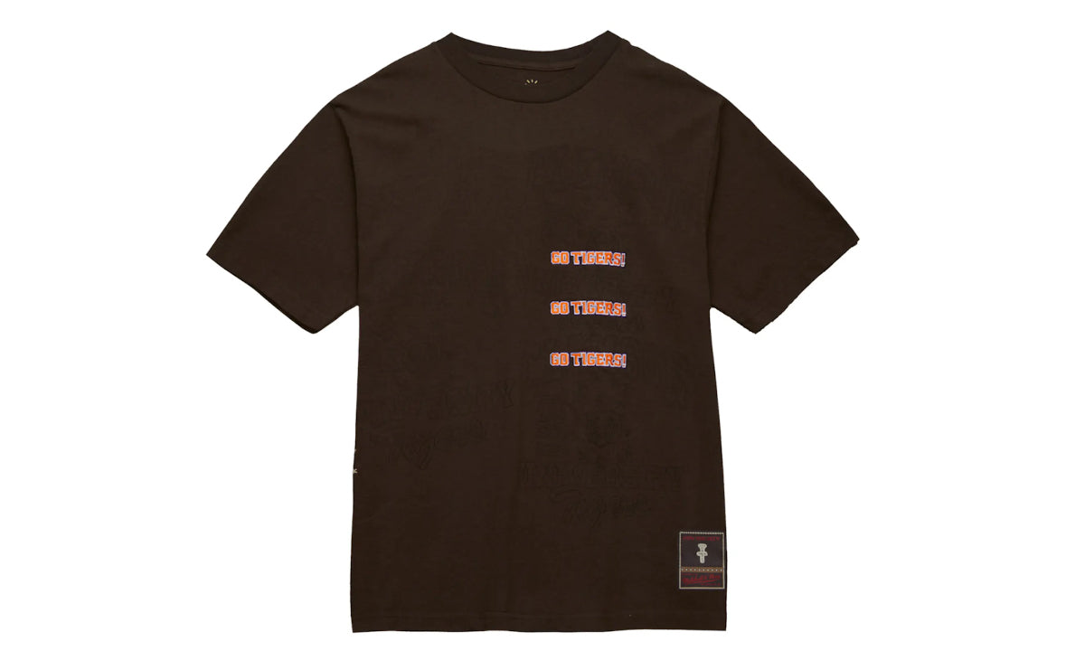 Travis Scott Mitchelle & Ness Clemson Tigers Tee Brown