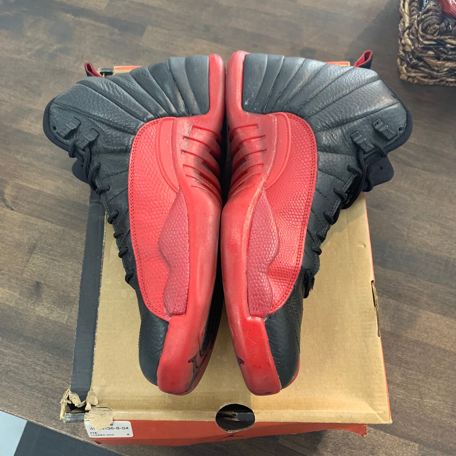 Flu Game Jordan 12  (USED,Replacement Box)