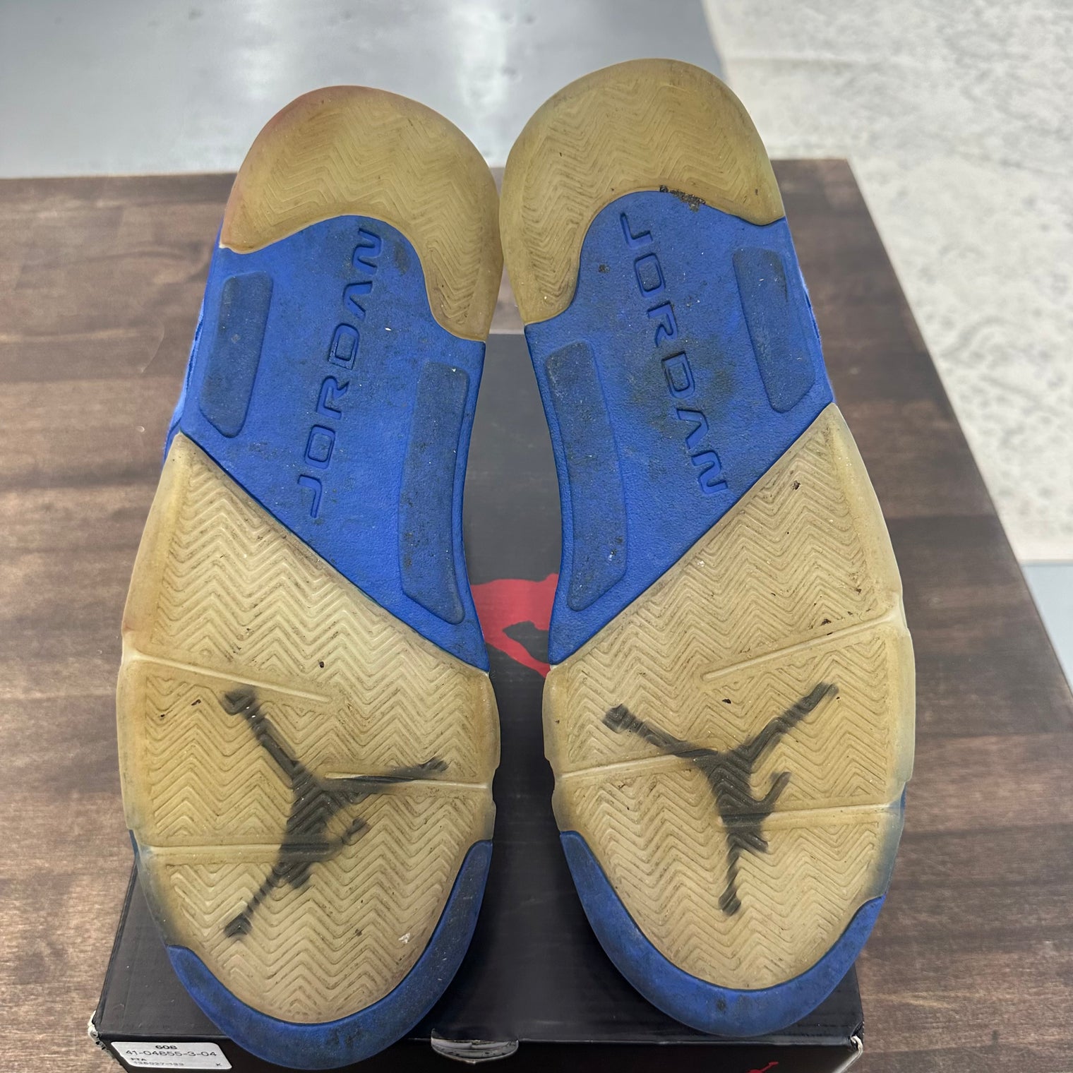 Blue Suede Jordan 5 (USED, No Box)
