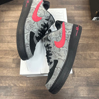 Snake Skin Red Nike ID Air Force 1 (USED)