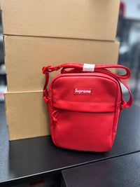 Supreme Leather Shoulder Bag Red