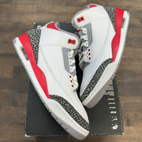 Fire Red Jordan 3 (USED, No Box Top)