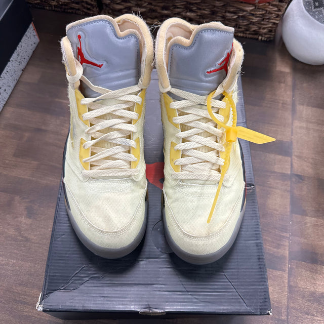 Off White Jordan 5 Sail (USED)