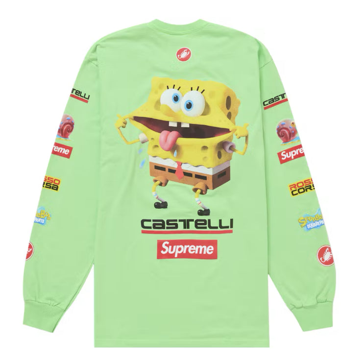SpongeBob Supreme Castelli Racing L/S Tee Green