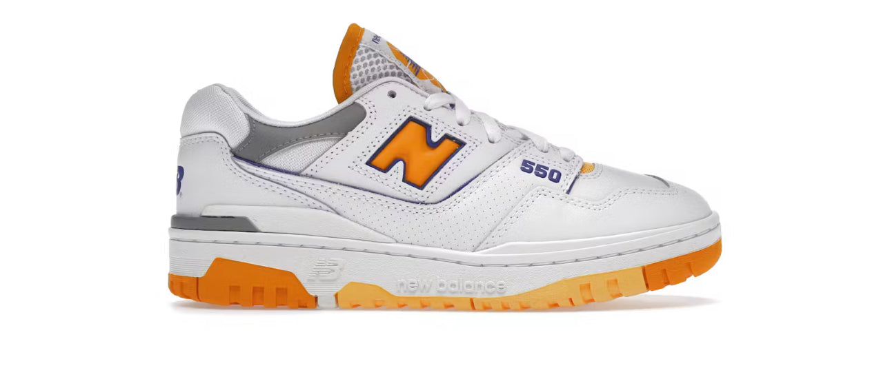 New Balance 550 White Vibrant Orange