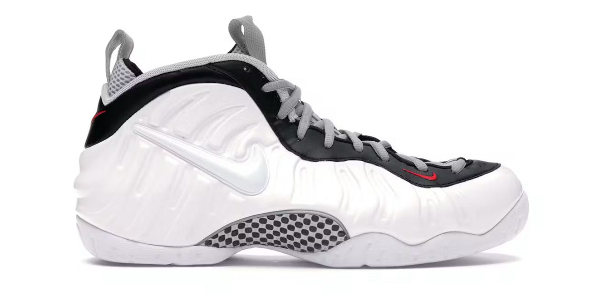 White Black University Red Foamposite Pro
