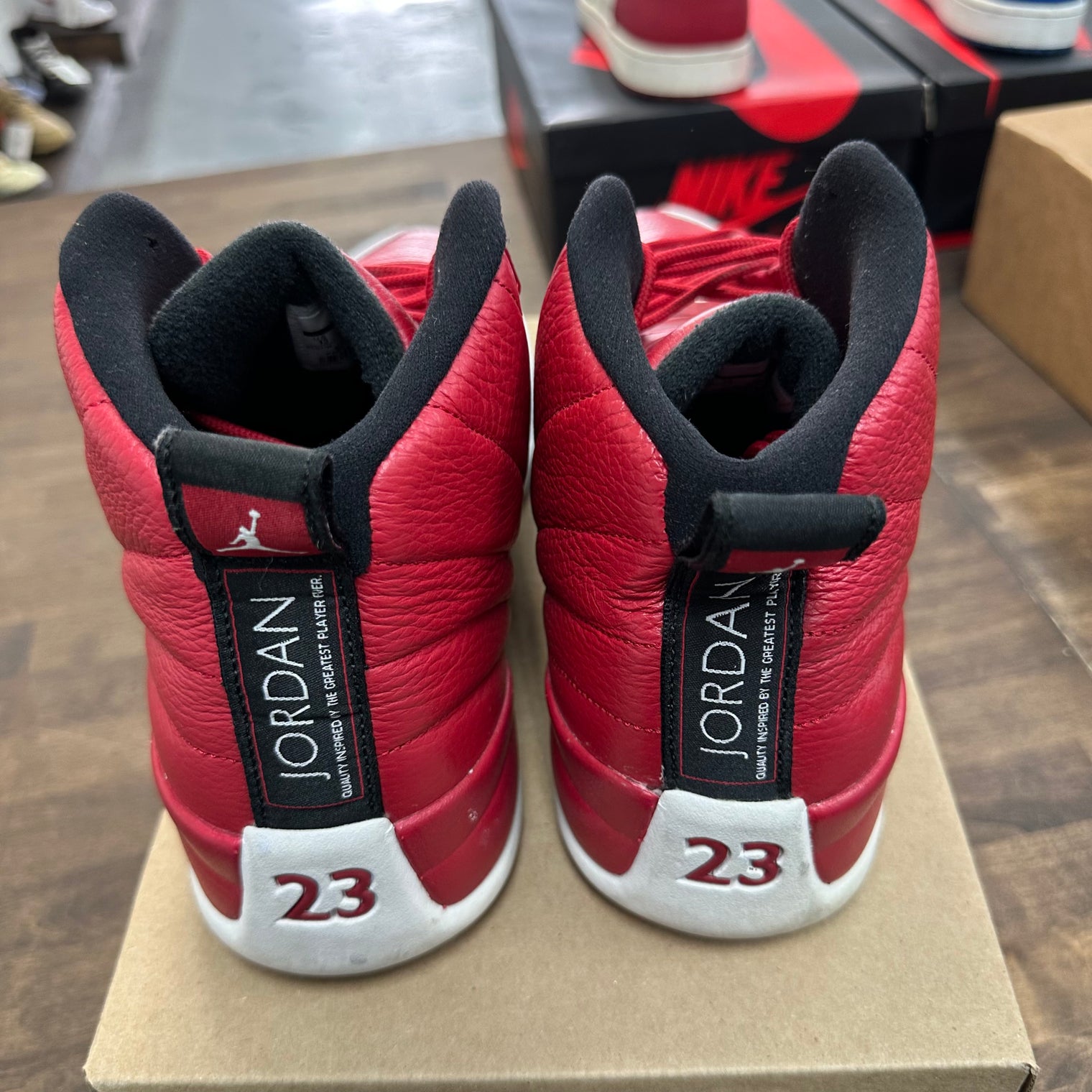 Gym Red White Jordan 12 (USED,No Box)