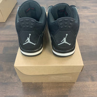 Jordan 4 Black Canvas (USED NO BOX)