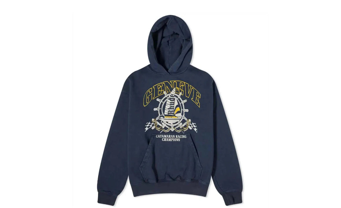 Rhude Geneve Gatamaran Hoodie Vintage Black
