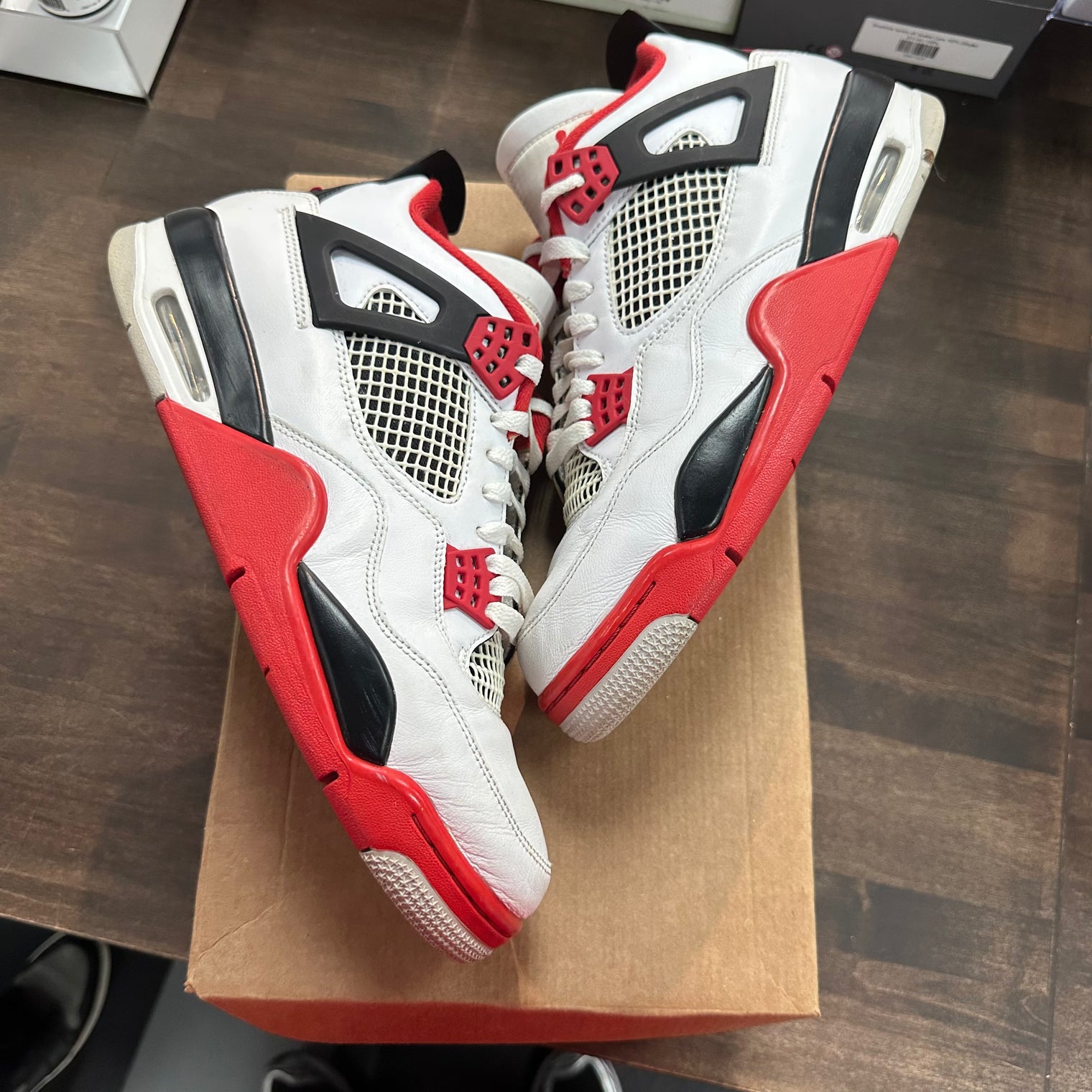 Fire Red Jordan 4 (USED, No Box)
