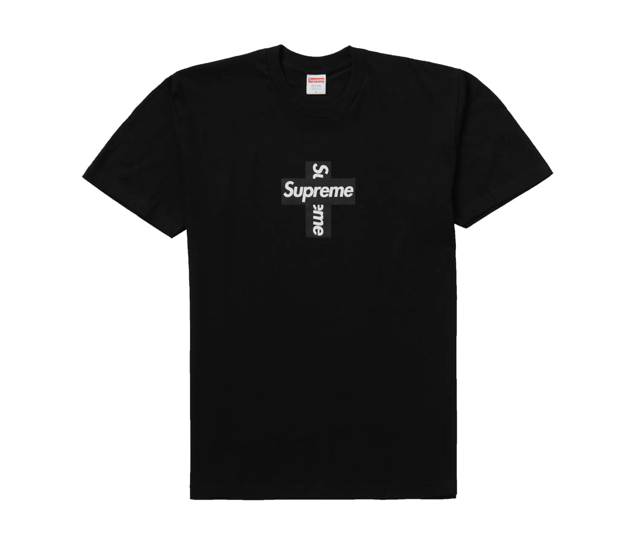 Supreme Cross Box Logo Tee Black