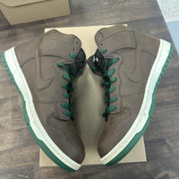 Brown Vegan Leather SB Dunk High (USED,No Box)