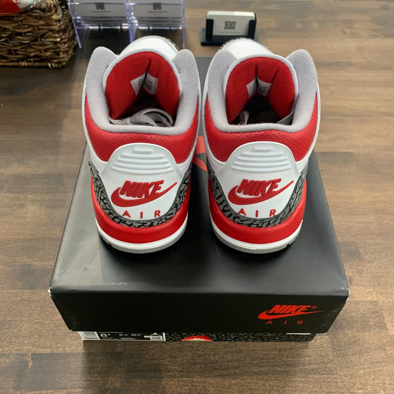 Fire Red Jordan 3 (USED)