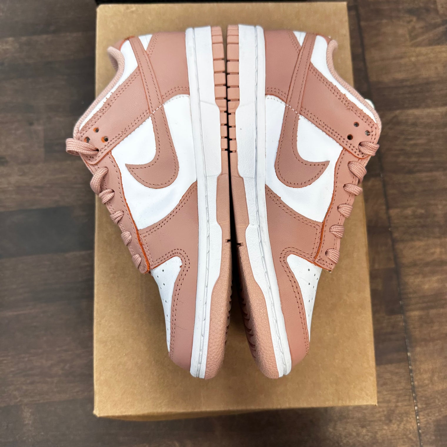 (W) Rose Whisper Nike Dunk Low (USED,No Box)
