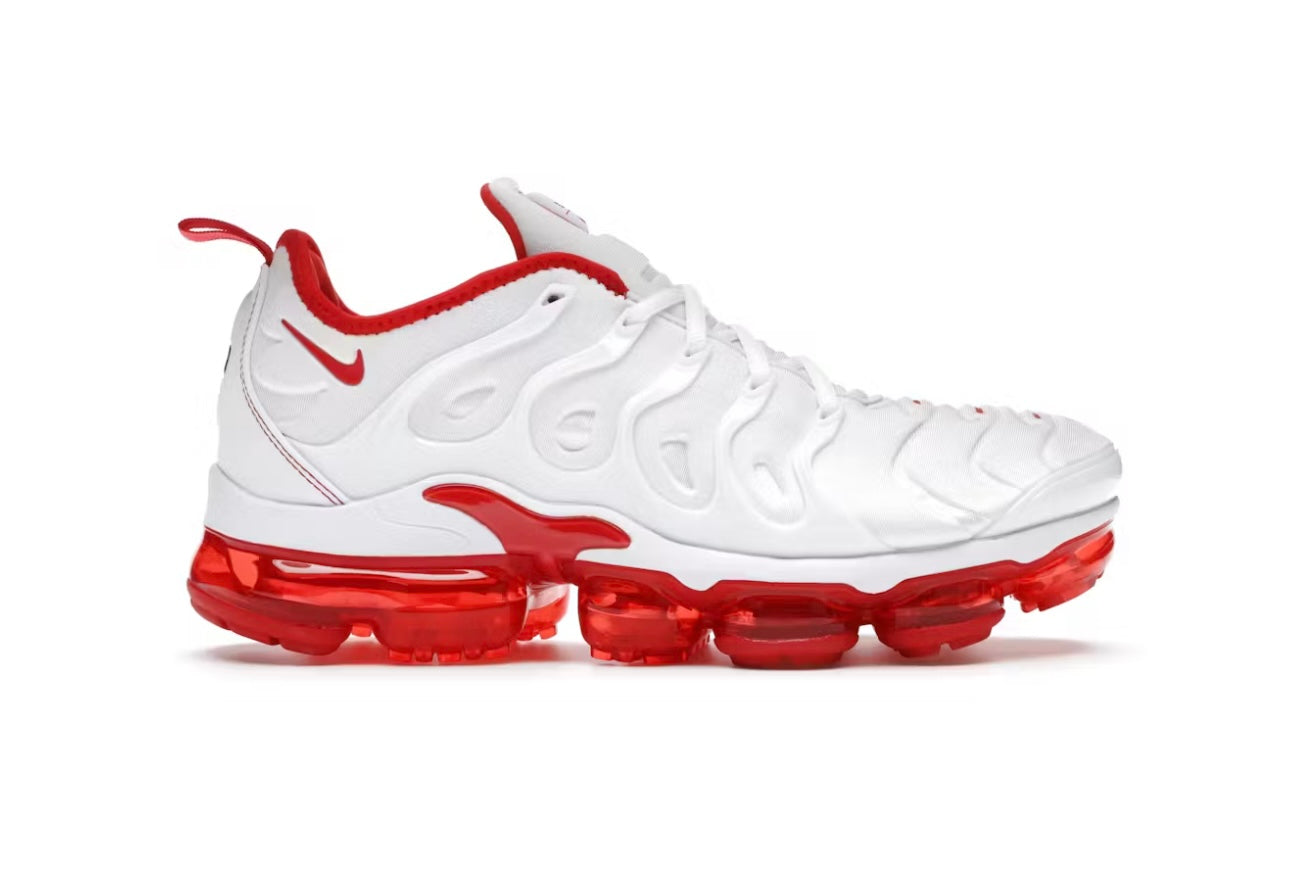 White Red Nike VaporMax Plus