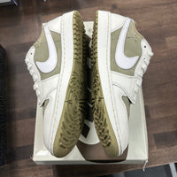Neutral Olive Travis Scott Jordan 1 Low Golf (USED)