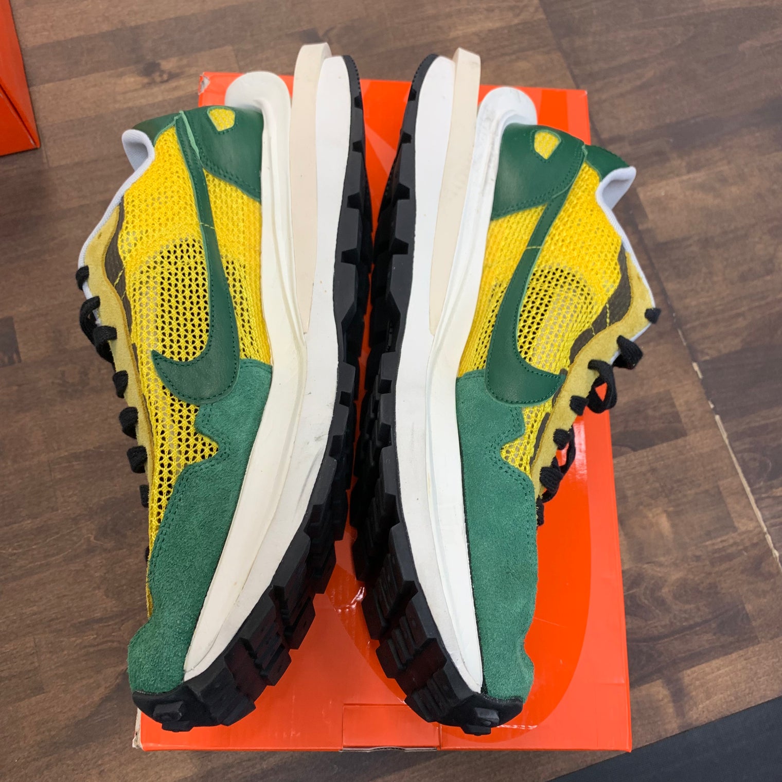 Sacai Yellow Stadium Green Vaporwaffle (USED)