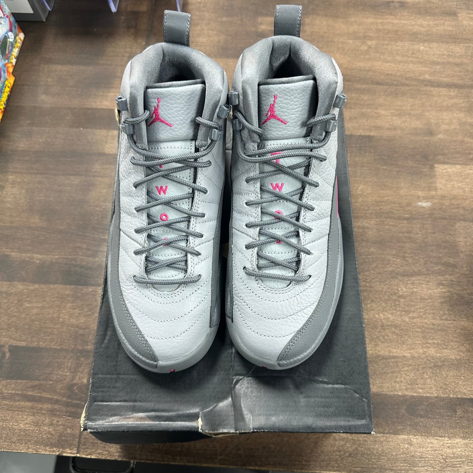 (GS) Wolf Grey Vivid Pink Jordan 12