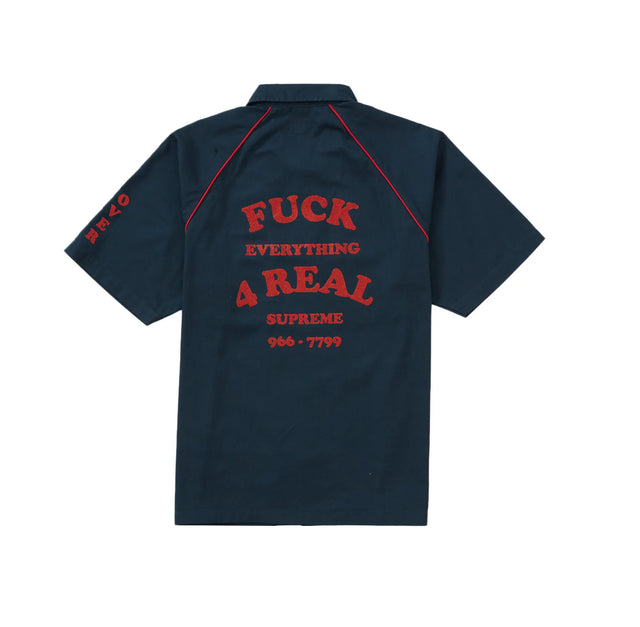 F*ck Everything S/S Work Shirt Navy