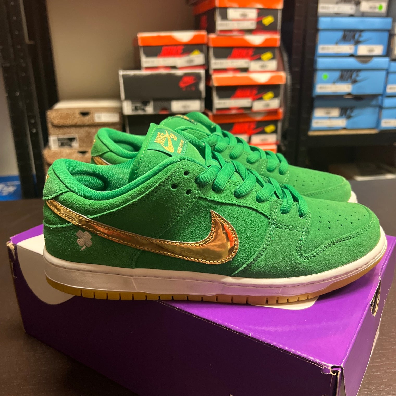 St. Patrick Day SB Dunk Low (Like new)