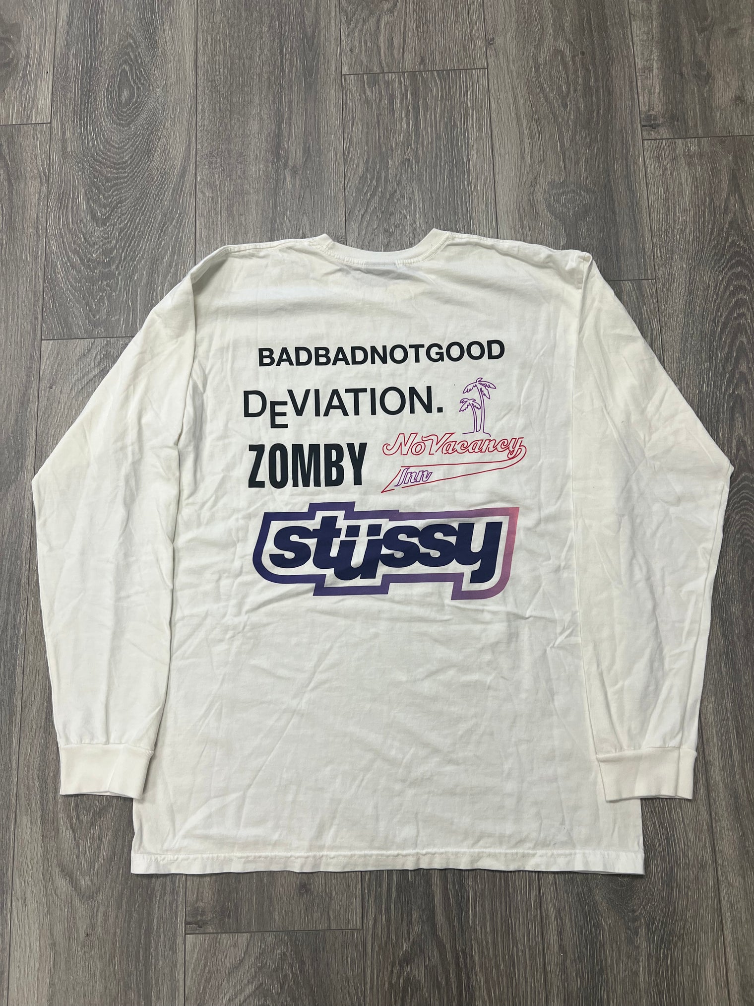 Stussy L/S Tee Local Crew Tee White