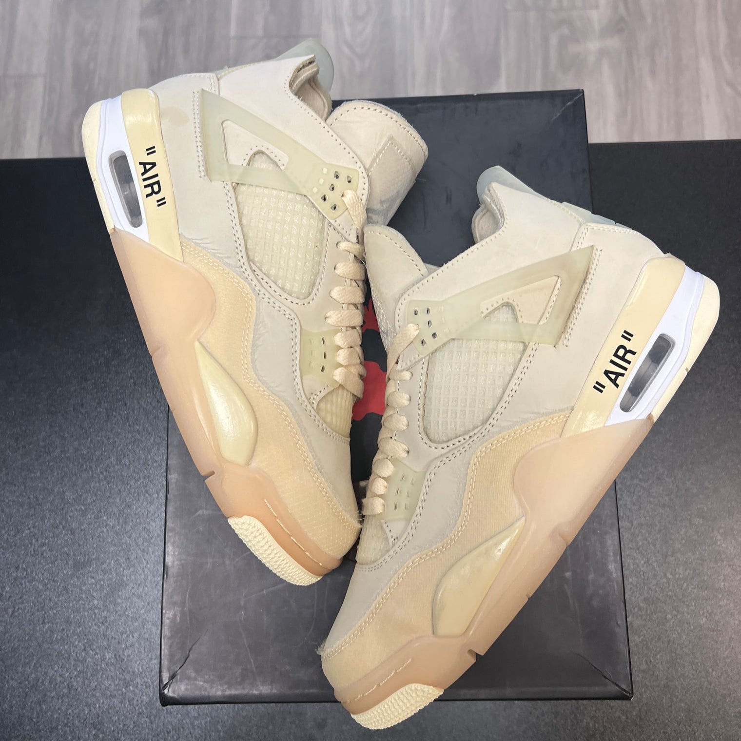 Off-White Sail Jordan 4 (USED)