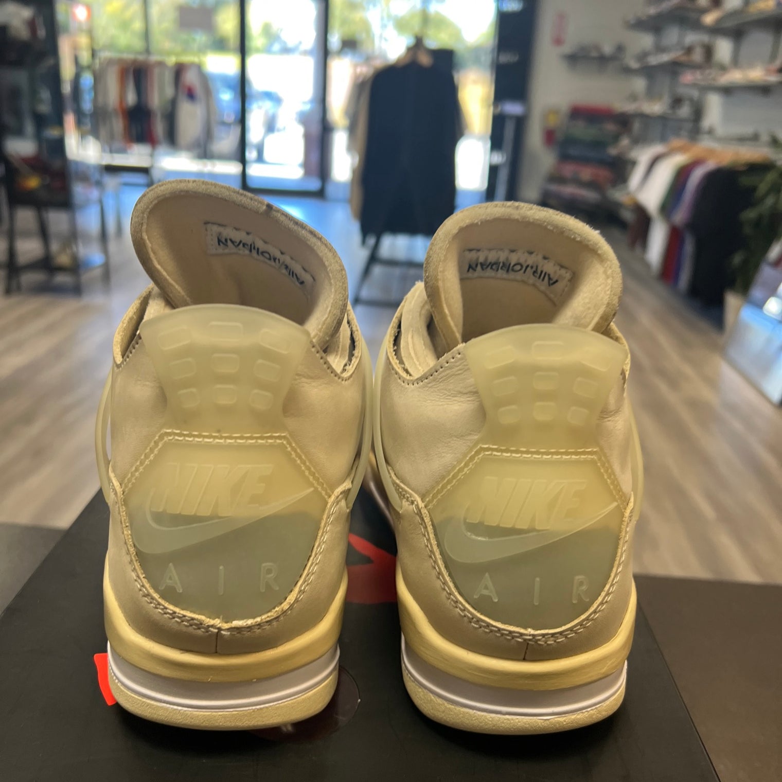 Off-White Sail Jordan 4 (USED)