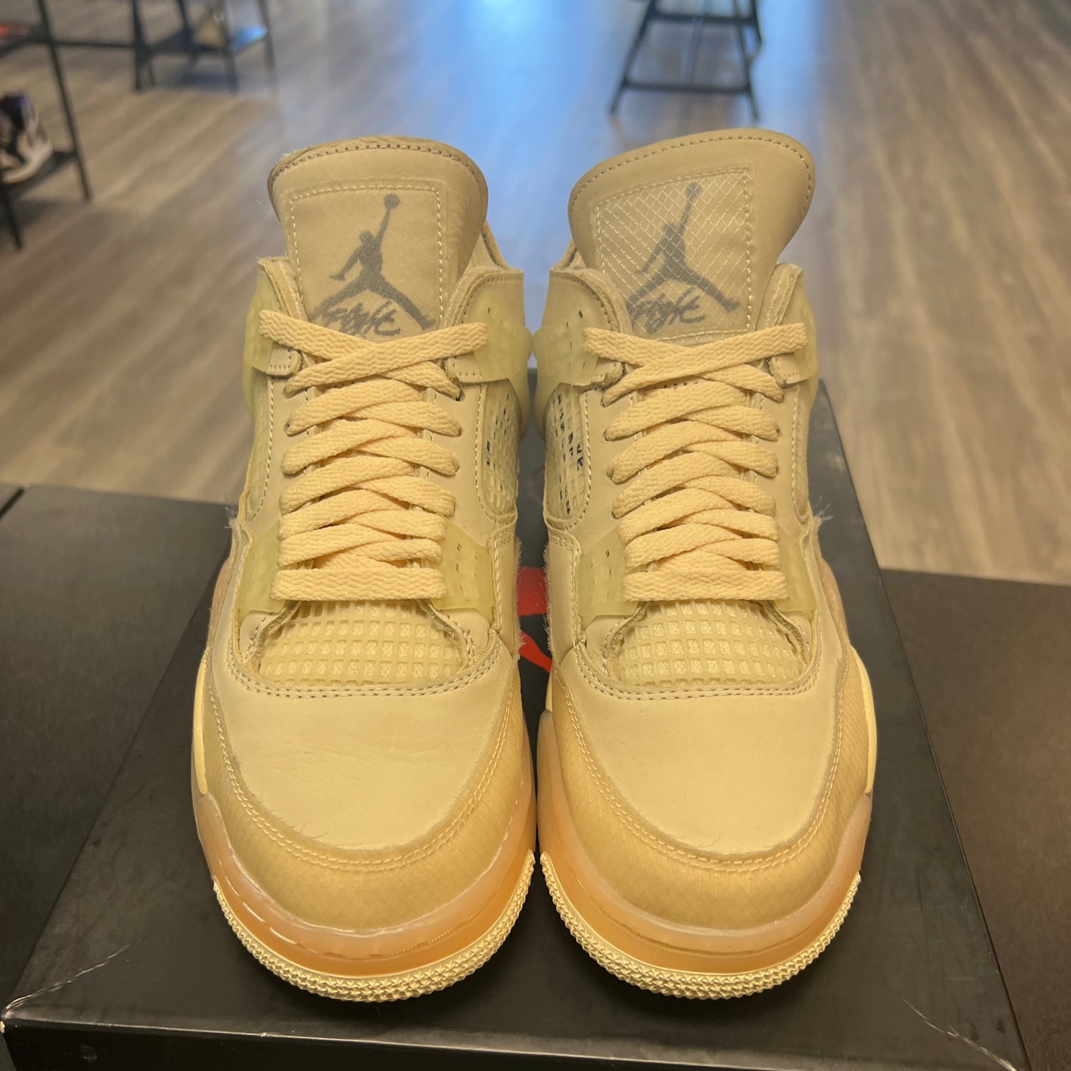 Off-White Sail Jordan 4 (USED)