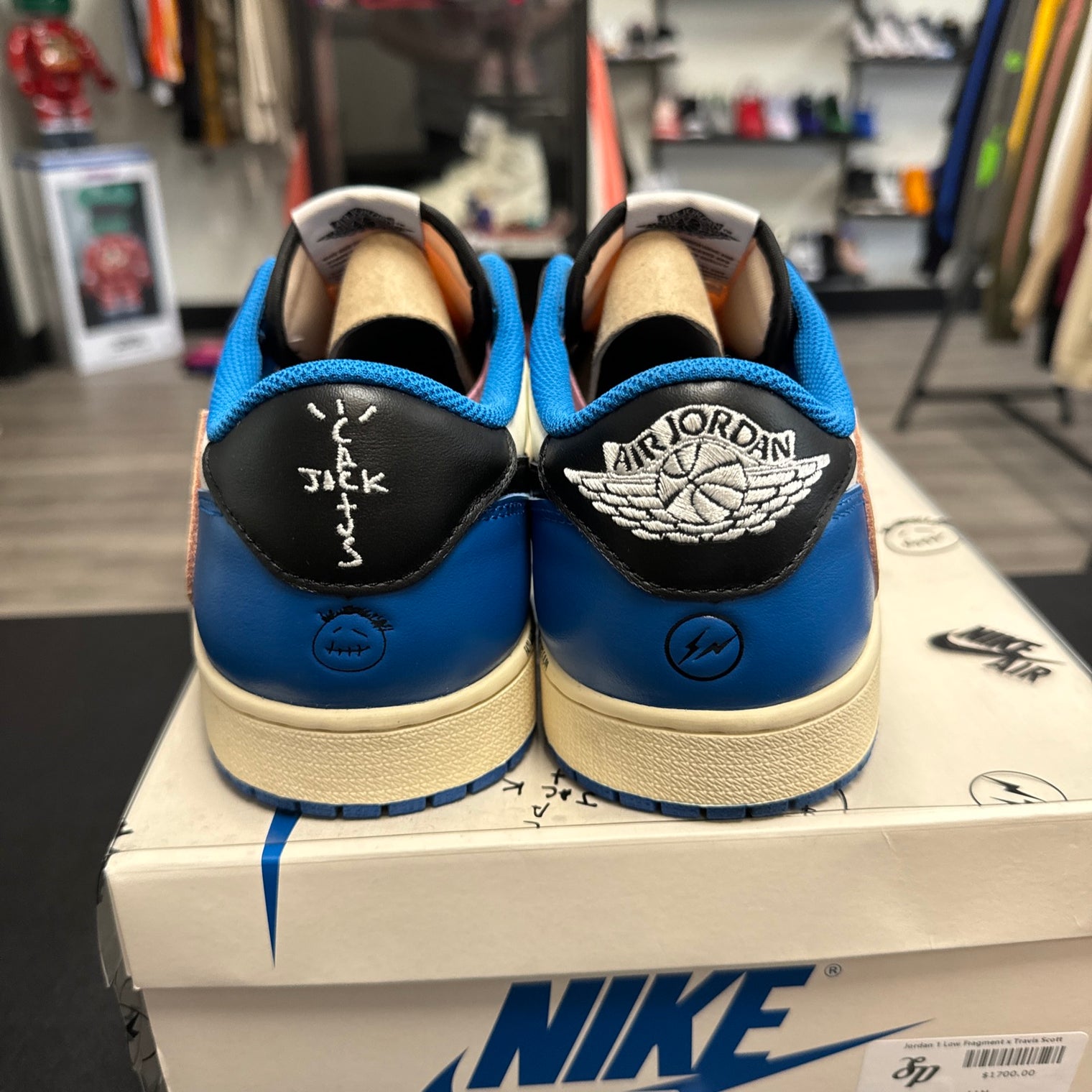 Jordan 1 Retro x Fragment Design x Travis Scott Low Blue (USED)