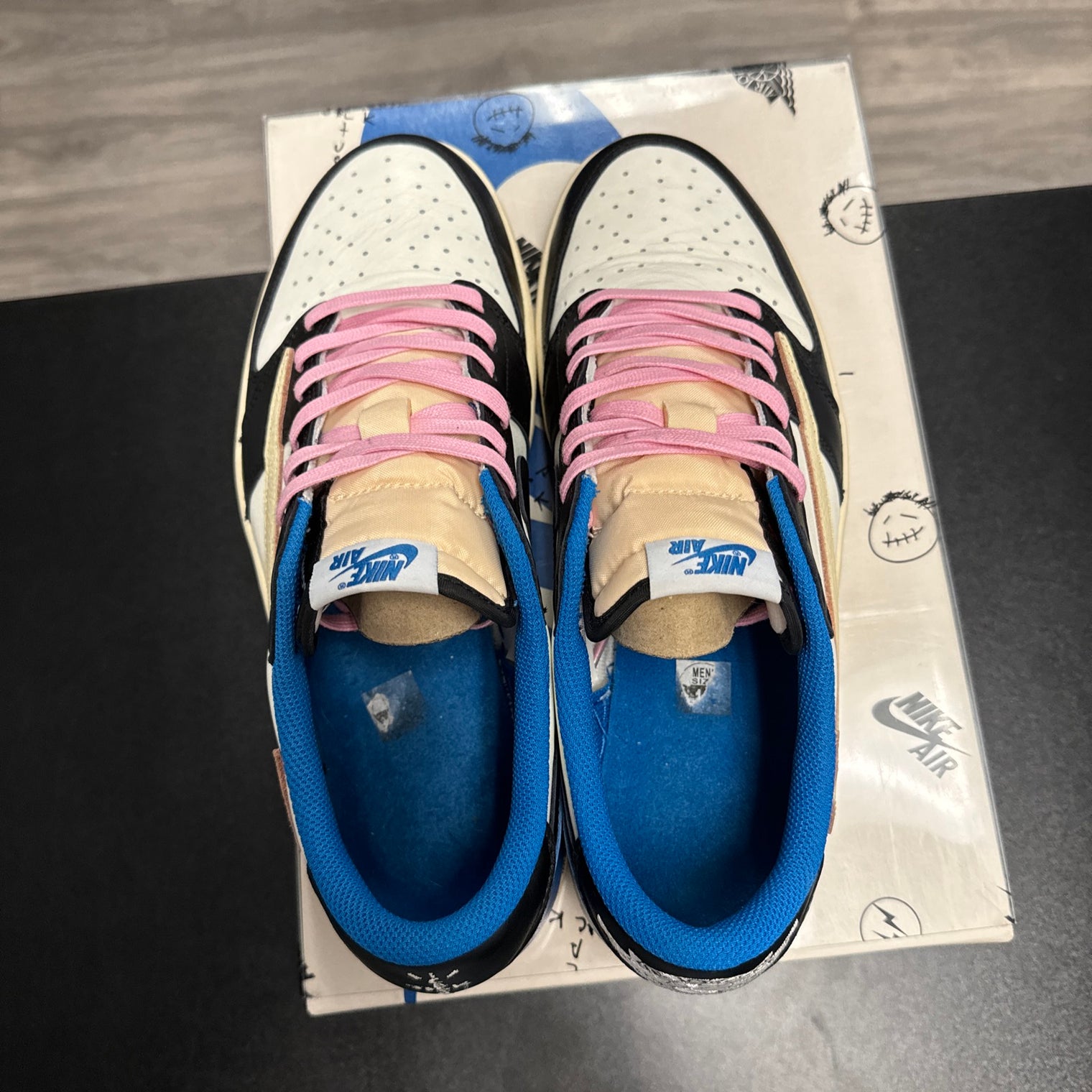 Jordan 1 Retro x Fragment Design x Travis Scott Low Blue (USED)