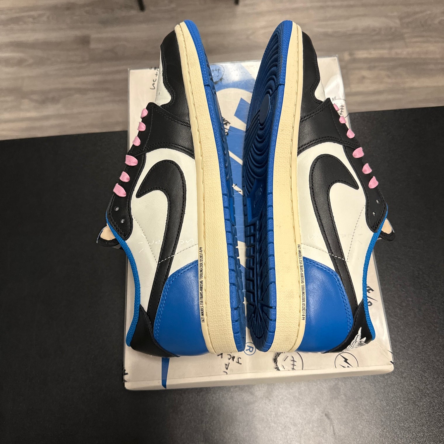 Jordan 1 Retro x Fragment Design x Travis Scott Low Blue (USED)