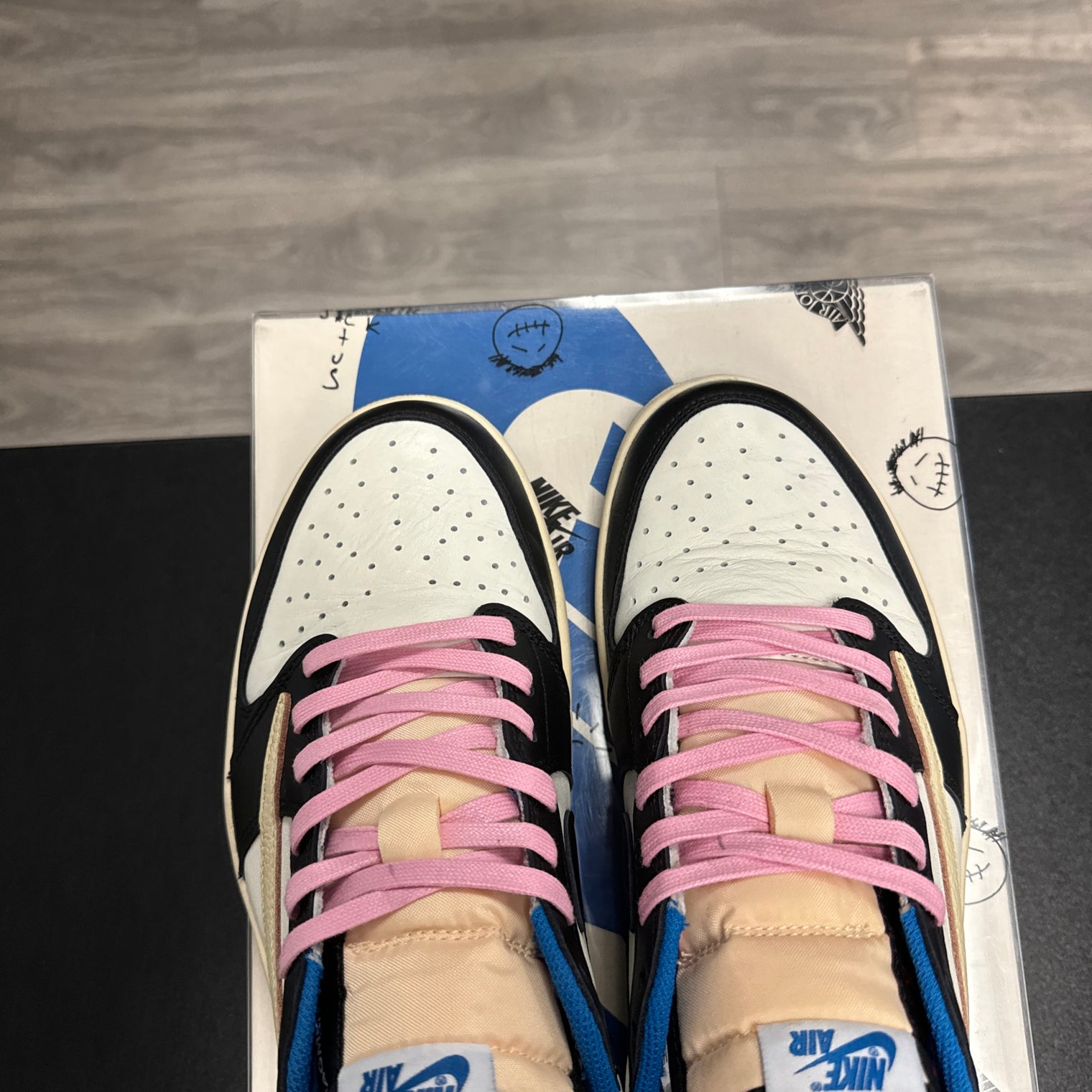 Jordan 1 Retro x Fragment Design x Travis Scott Low Blue (USED)