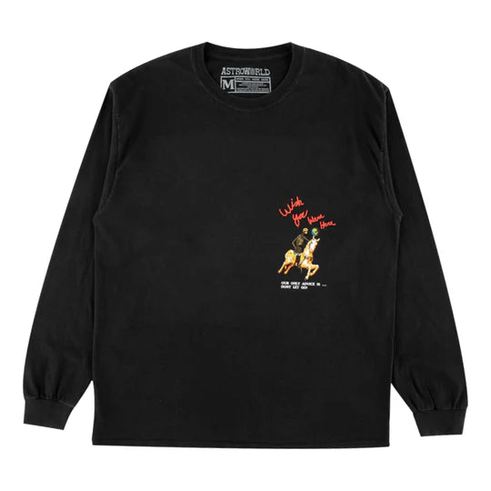 Travis Scott Astroworld Tour Horse L/S Tee Black