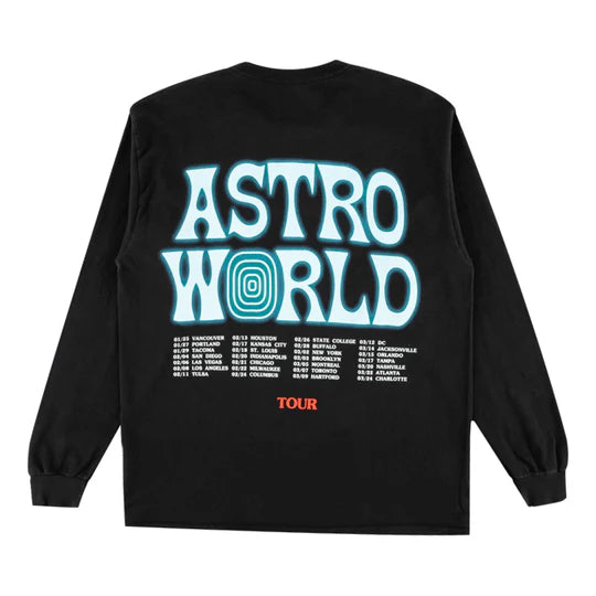 Travis Scott Astroworld Tour Horse L/S Tee Black