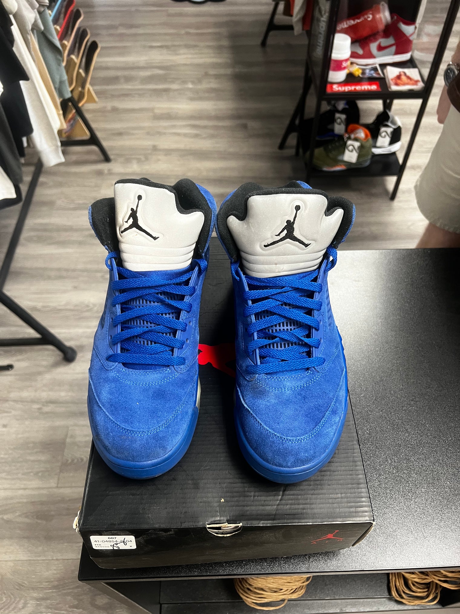 Blue Suede Jordan 5 (USED,No Box)