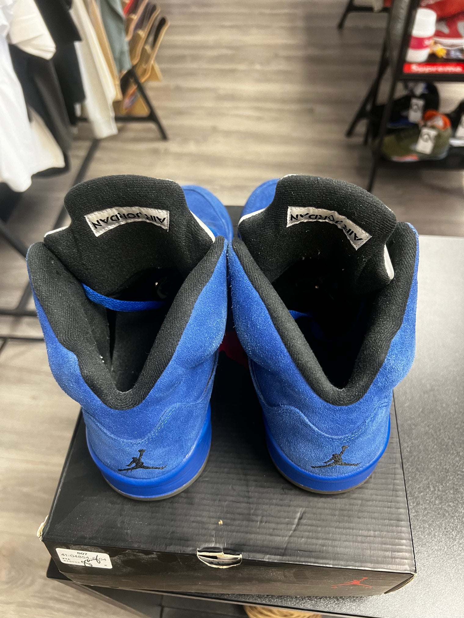Blue Suede Jordan 5 (USED,No Box)