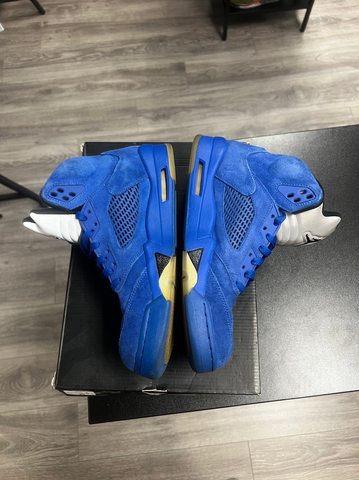 Blue Suede Jordan 5 (USED,No Box)