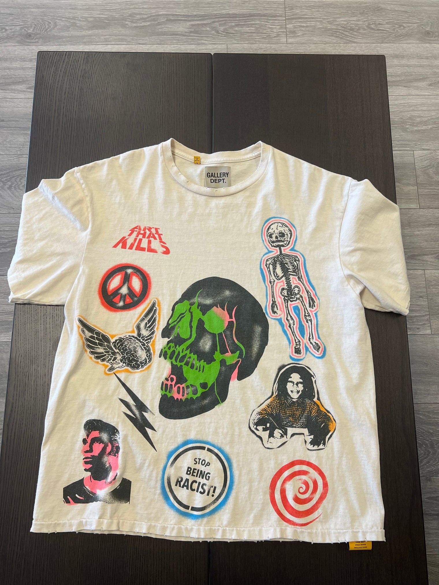 Gallery Dept Art That Kills Stop Being Racist Tee (USED)
