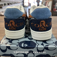 A Bathing Ape Bapesta Low Coach Blue