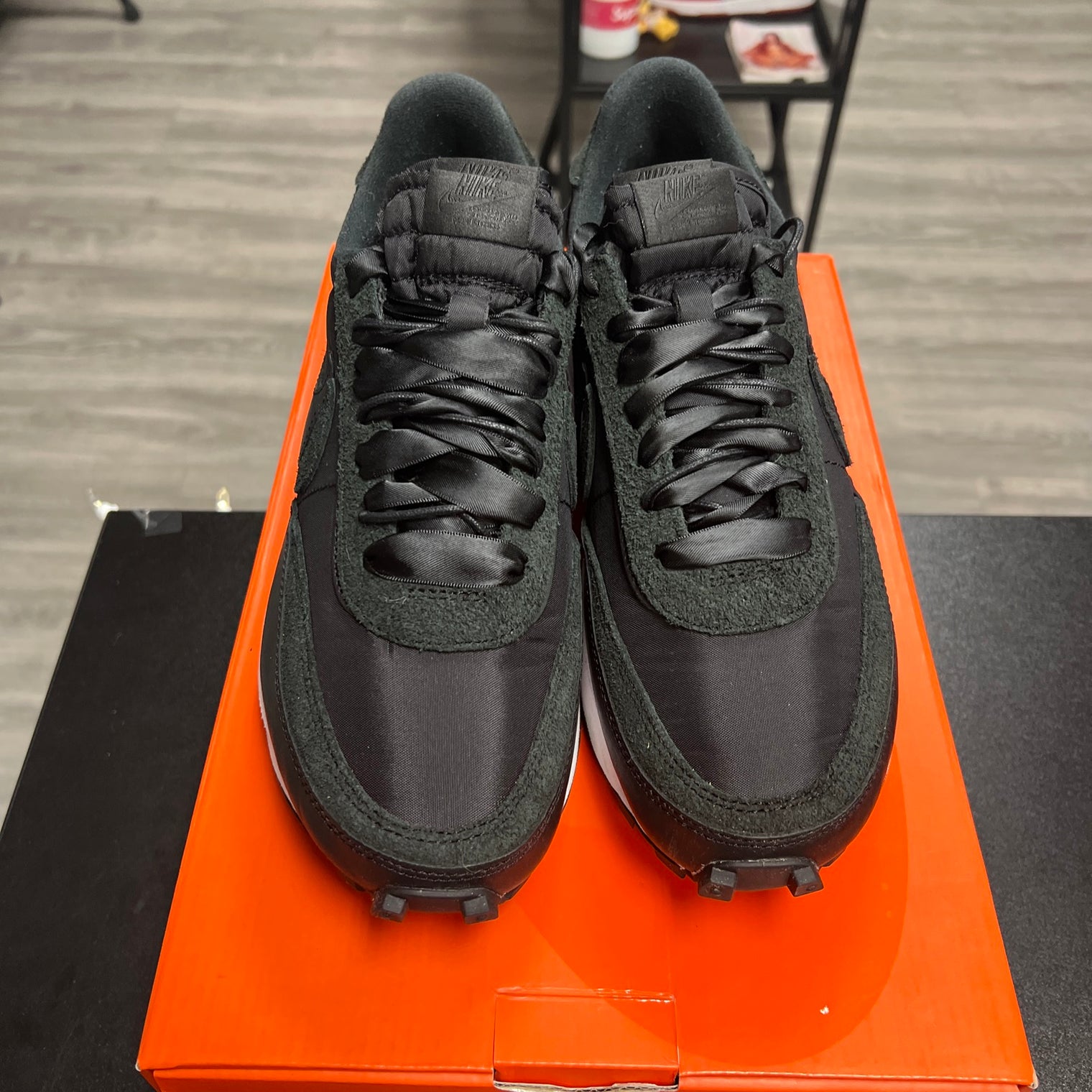 Nike Sacai LDwaffle Black Nylon (Used)
