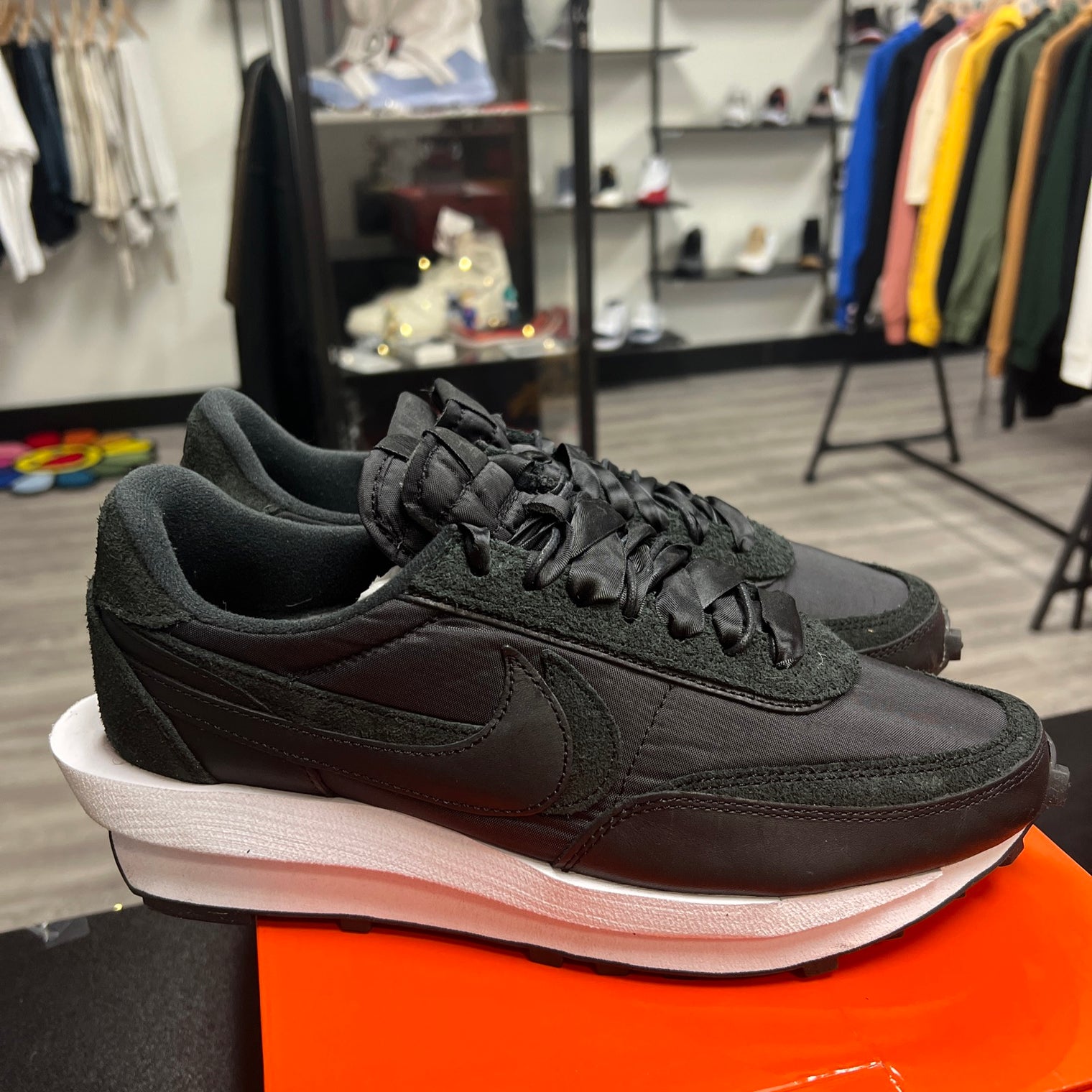 Nike Sacai LDwaffle Black Nylon (Used)