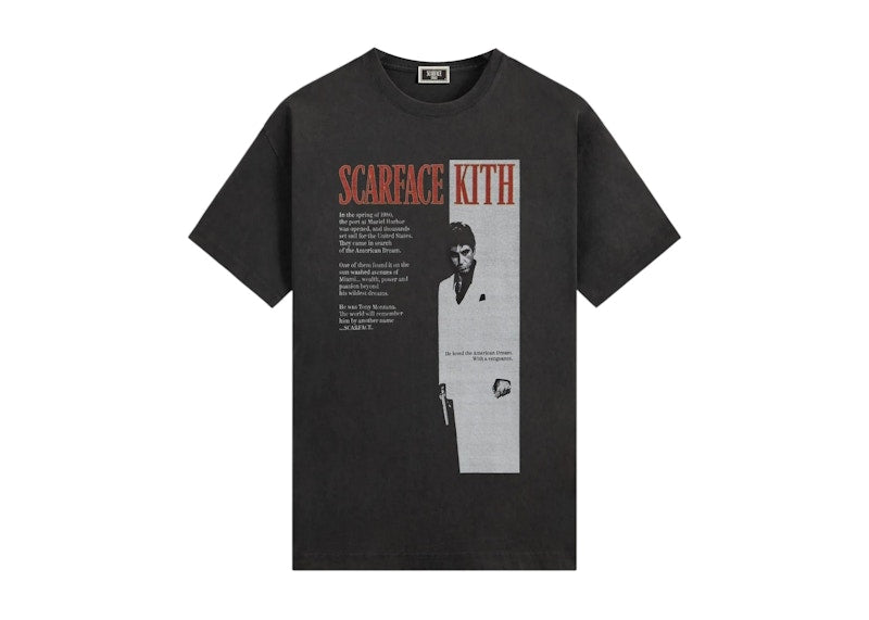 Kith x Scarface Film Poster Vintage Tee Black