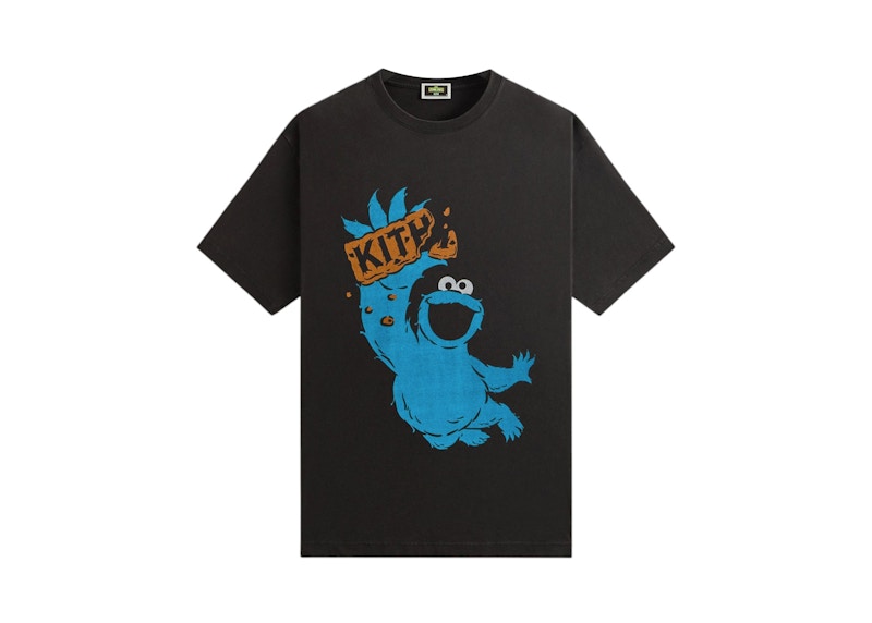 Kith x Sesame Street Cookie Monster Vintage Tee Black