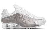 Nike Shox R4 White Bright Crimson Metallic Silver (GS)