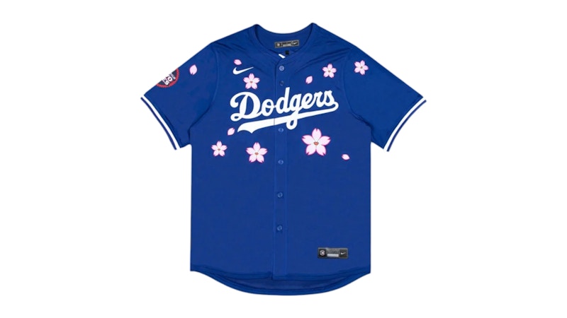 Nike x Takashi Murakami x MLB World Tour Tokyo Series 2025 Dodgers Tokyo Away Jersey Blue
