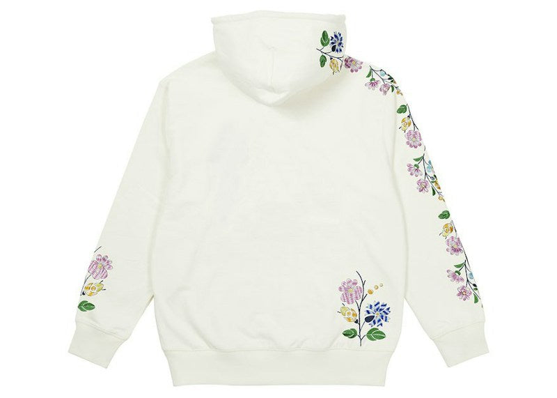 Palace Flower Stitch Hood White