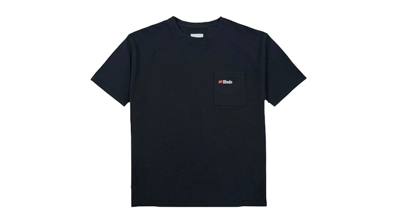 Rhude Moonlight Wolf Pocket Tee Black/White/Red